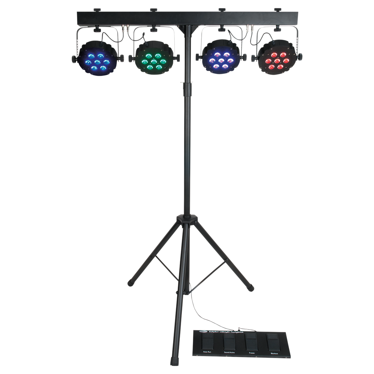 Compact Power Light Set MKII, ljusset med 4 RGB LED-spotlights
