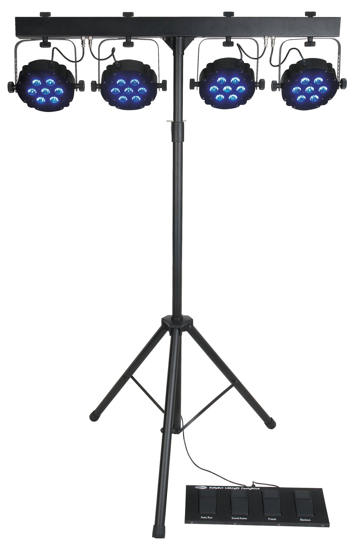 Compact Power Light Set MKII, ljusset med 4 RGB LED-spotlights