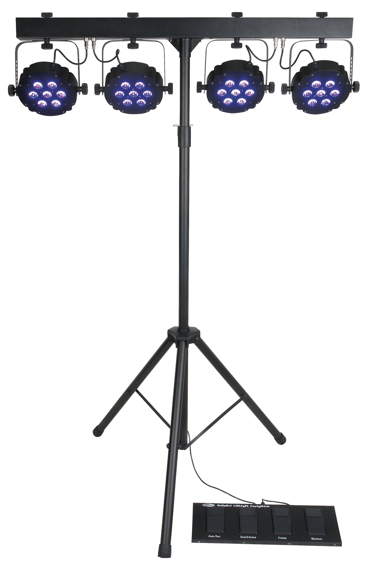 Compact Power Light Set MKII, ljusset med 4 RGB LED-spotlights