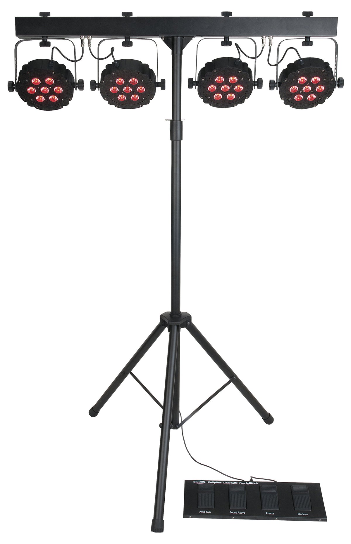 Compact Power Light Set MKII, ljusset med 4 RGB LED-spotlights
