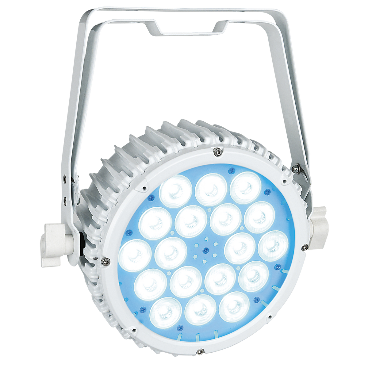 Compact Par 18 MKII, LED-par 18 × 3 W RGB, vit