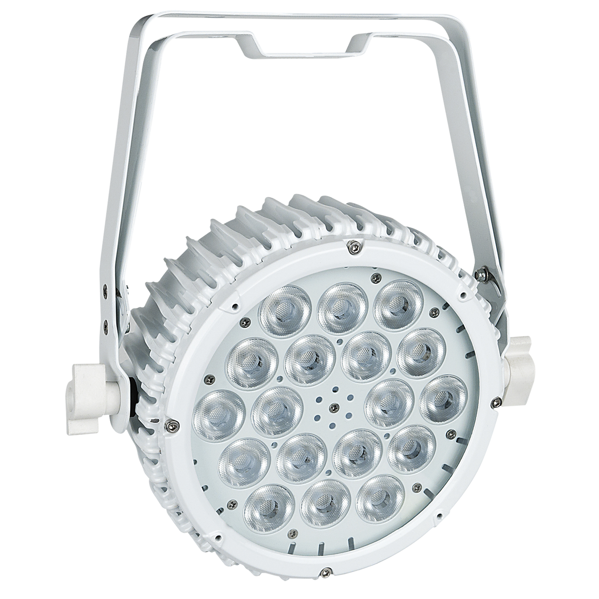 Compact Par 18 MKII, LED-par 18 × 3 W RGB, vit