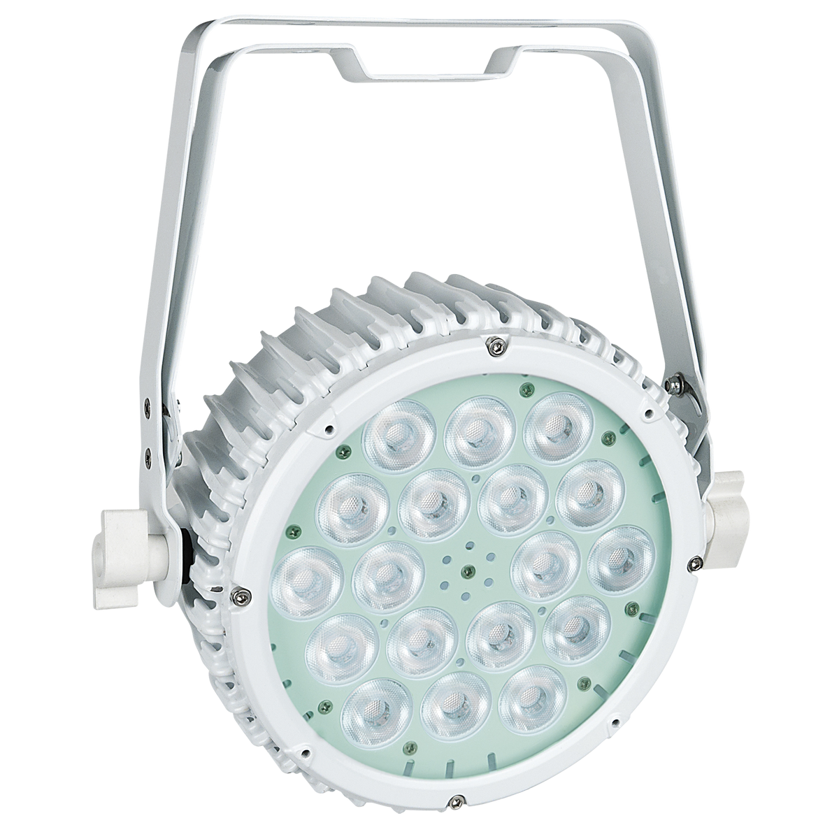 Compact Par 18 MKII, LED-par 18 × 3 W RGB, vit