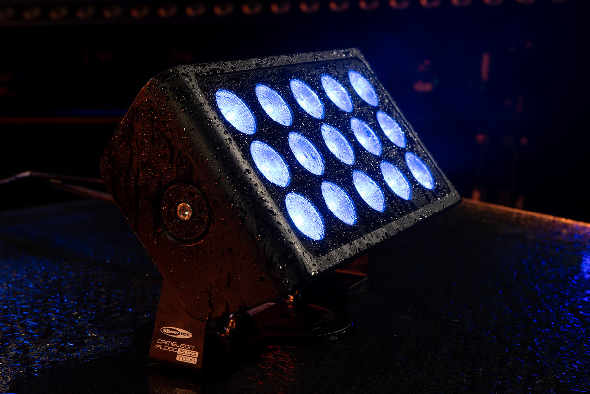 Cameleon Flood 15 Q6 Tour, RGBWA-UV LED-flood 15 × 10 W, IP65