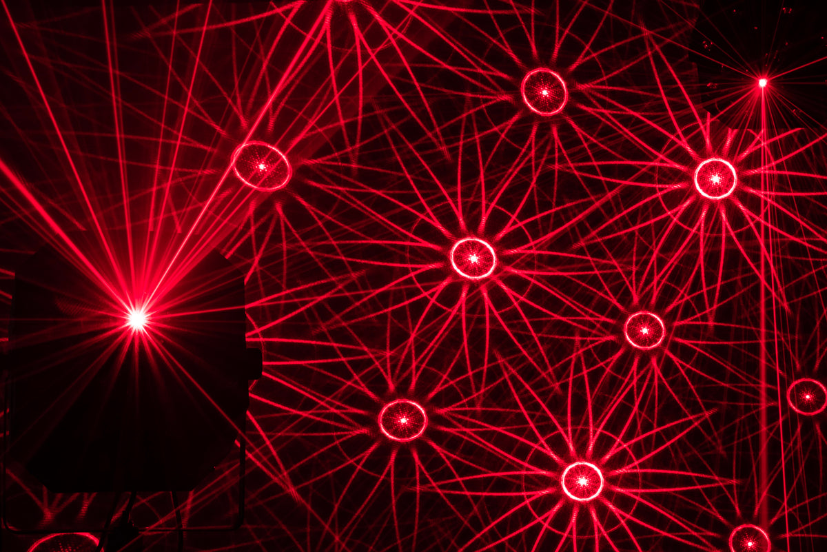 Firestorm, 4-i-1-effekt med wash, derby, strobe och laser