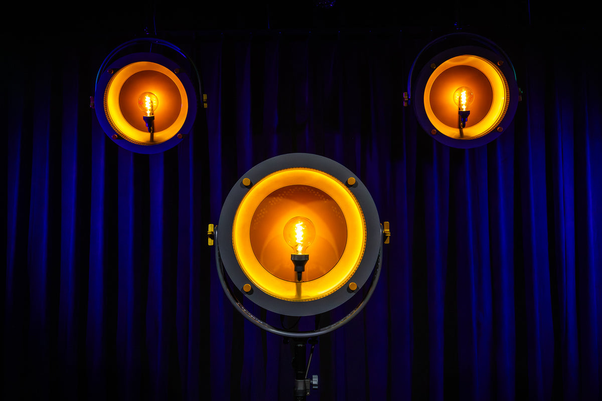 Edison Vintage 1, retroarmatur med E27, blekt guld/grå
