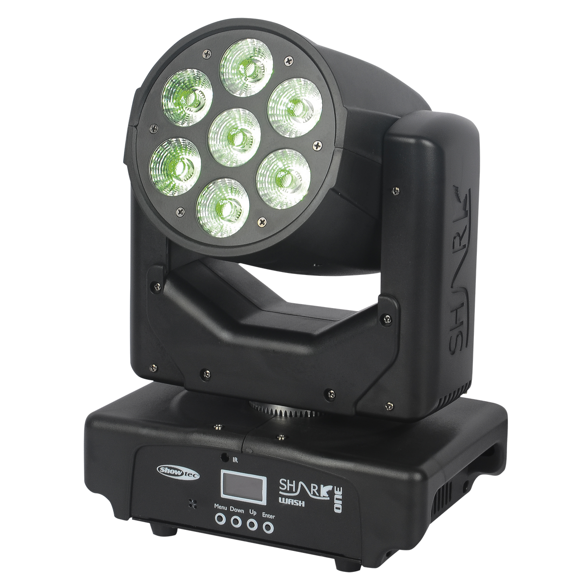 Shark Wash One, RGBWA-UV LED-wash-moving head 7 × 12 W