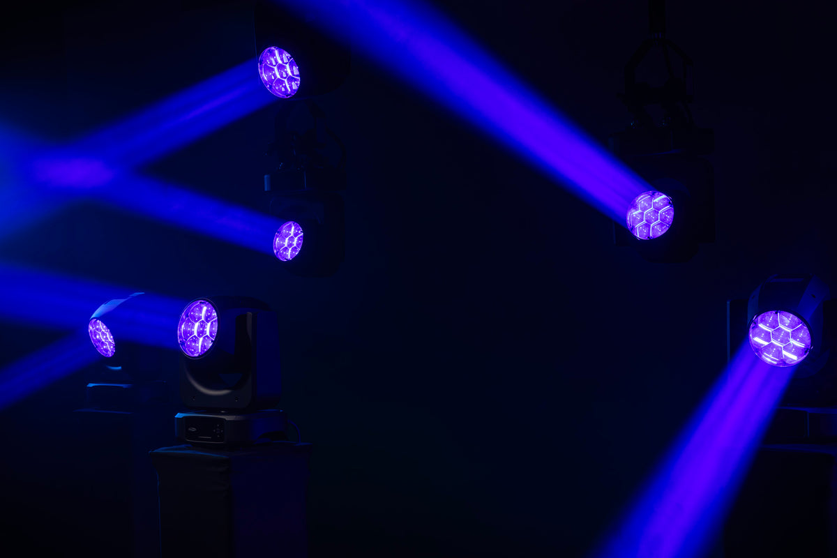 Xpression 2000W WashBeam, svart, RGBW LED-wash-moving head
