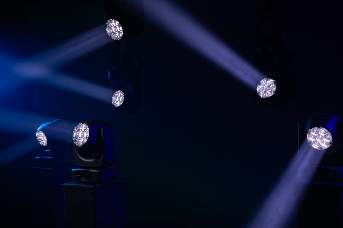 Xpression 2000W WashBeam, svart, RGBW LED-wash-moving head