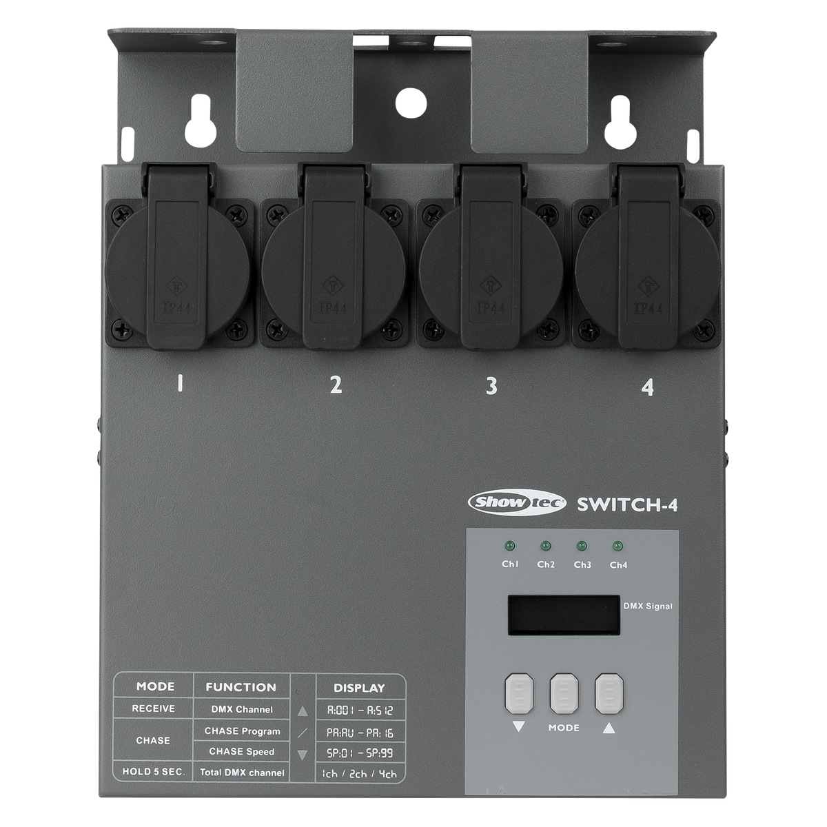 MultiSwitch DMX512 switchpack, 4 kanaler