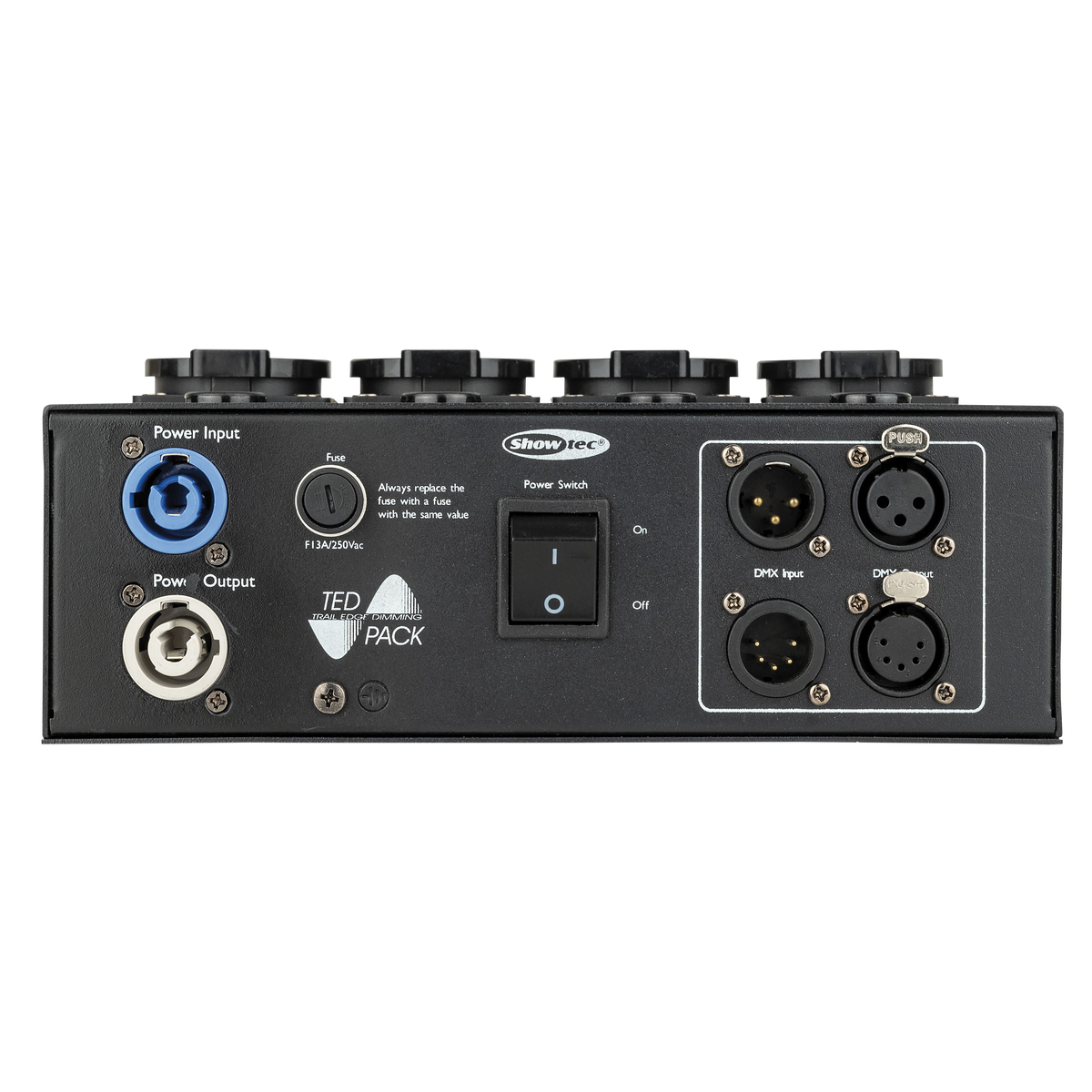 TED Pack LC dimmerpack, 4 kanaler med lokala faders