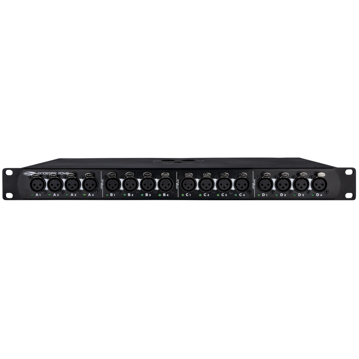 Booster 2048 DMX-splitter/booster, 4 universum, 3-polig XLR