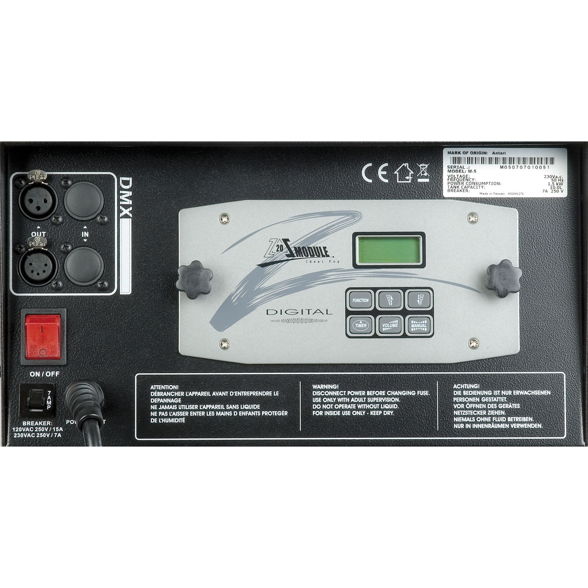 M-5 rökmaskin för turné, 1 500 W