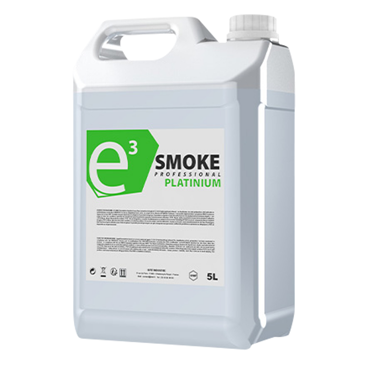 E-Smoke 3 Platinum – rökvätska, ultrahög densitet, 5 l