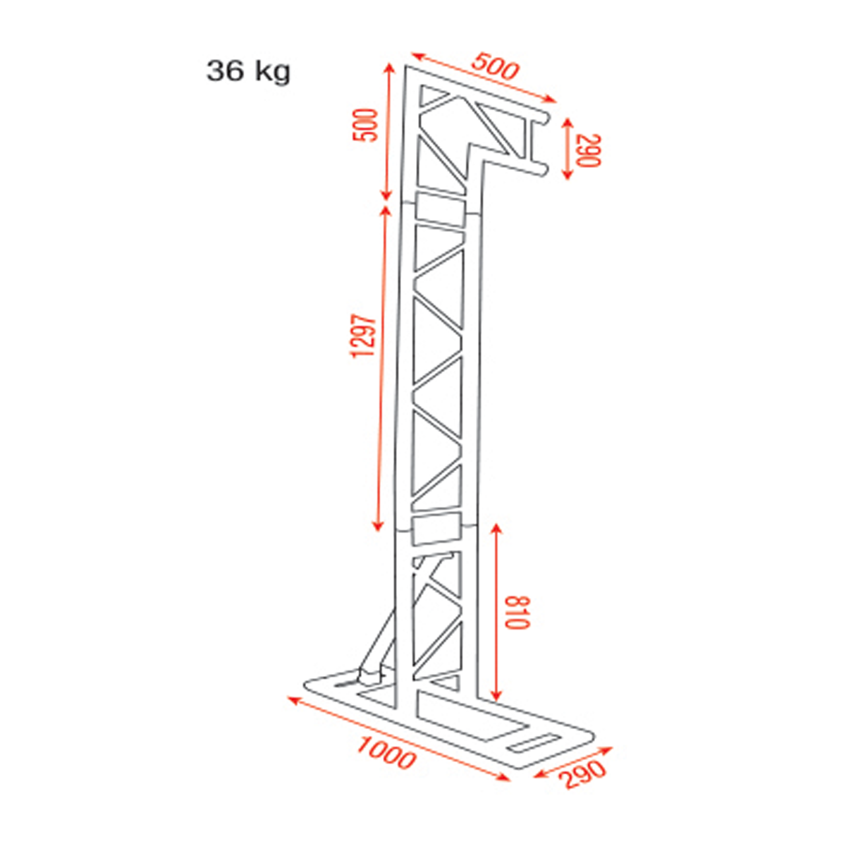 Mobile DJ Truss Stand