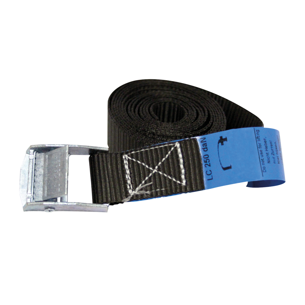Spännband 25 mm, 5 m, 250 kg, svart