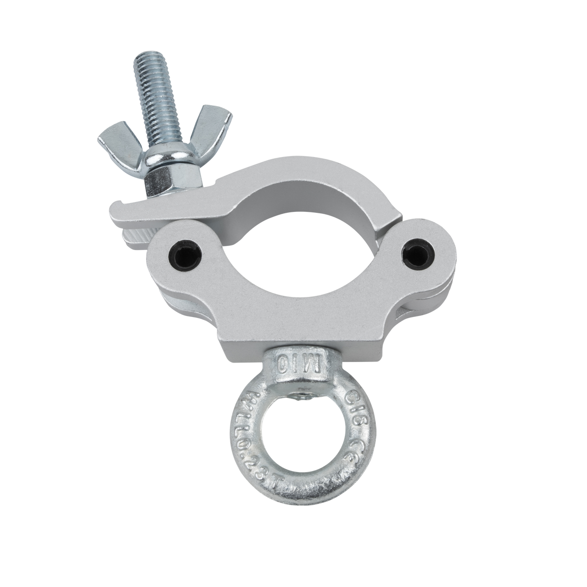 Halvkoppling med lyftögla, 50 mm, SWL 230 kg, aluminium, silver