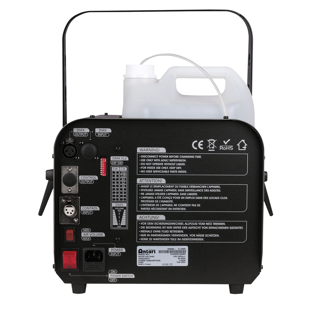 S-100X snömaskin, 880 W