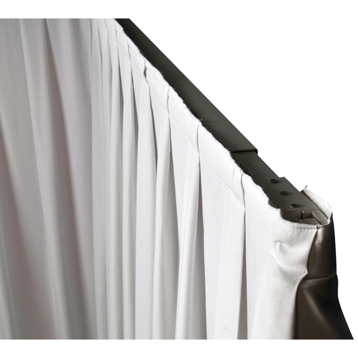 P&D-draperi MGS 175 g/m², vit, 330 × 500 cm (B × H), veckat