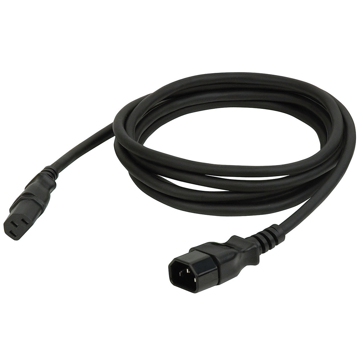 Strömkabel IEC C13 hona till IEC C14 hane, 3 × 1,5 mm², 1,5 m