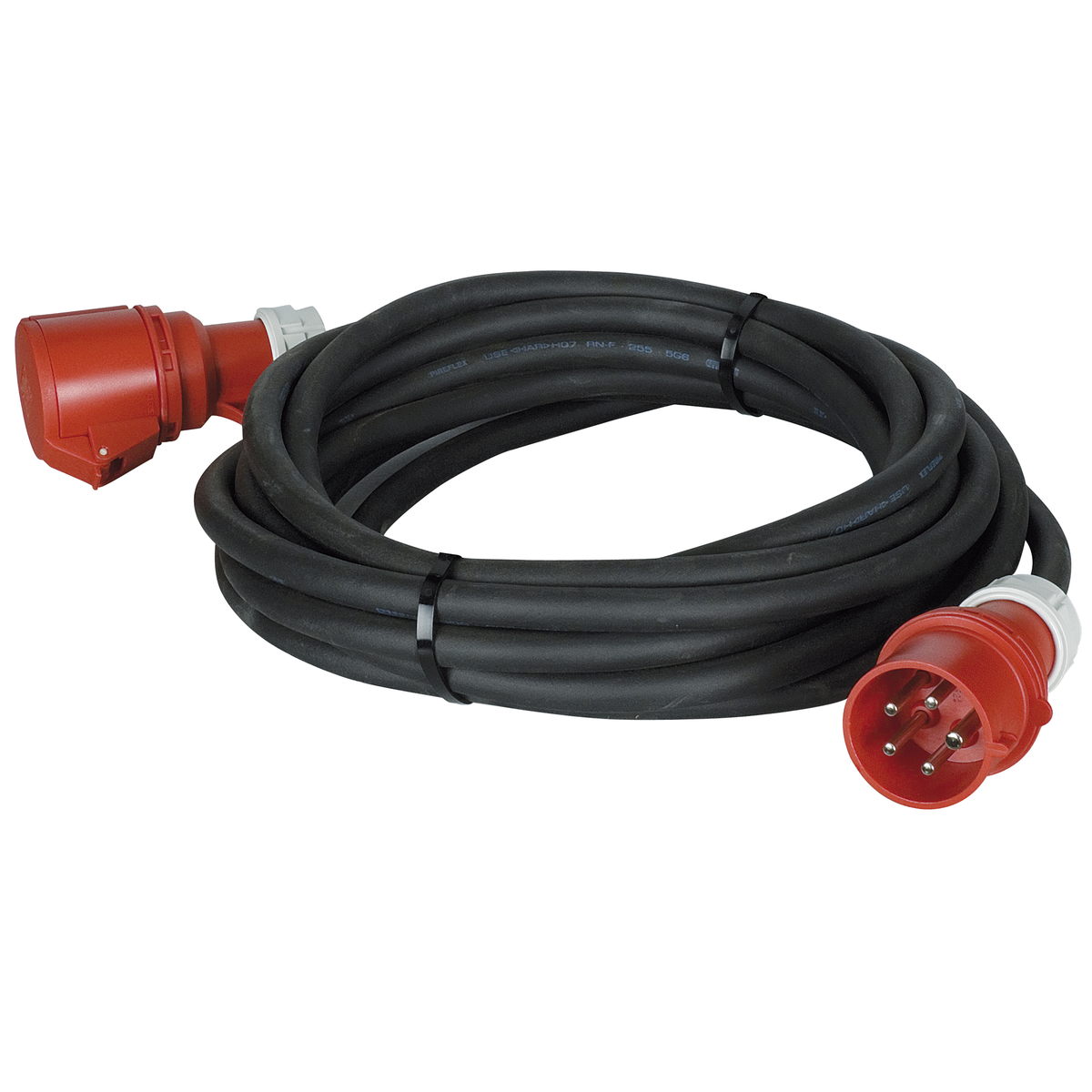 Förlängningskabel CEE 32 A/380 V, 5 × 6 mm², 10 m