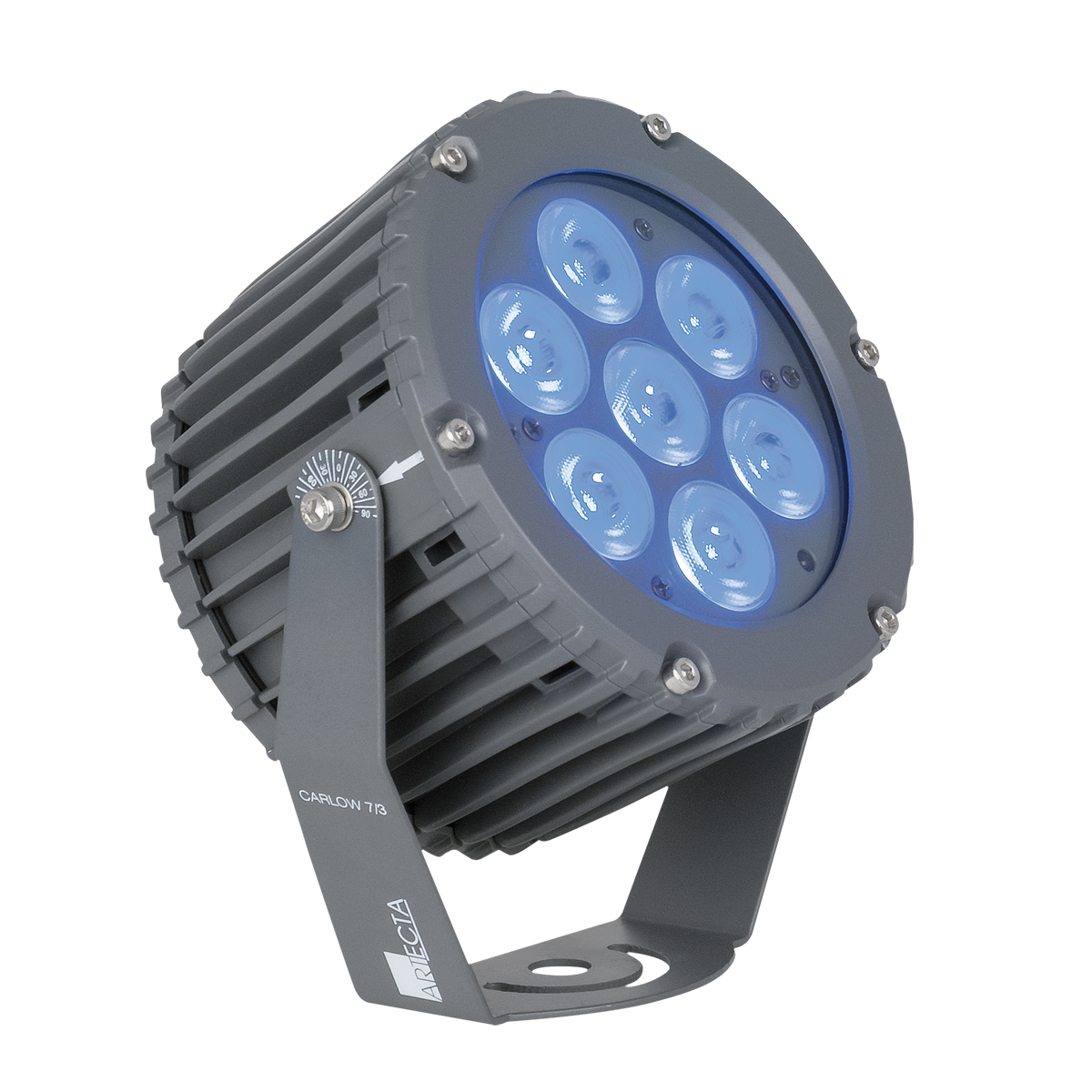 Carlow RGB 7/3, LED-spot för utomhusbruk, IP66