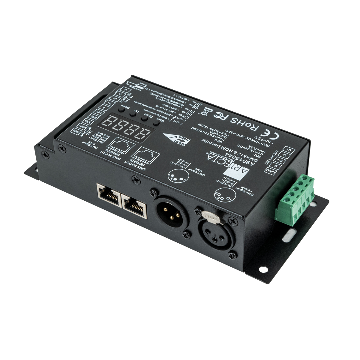 LED DIM-5 RDM, 5-kanals LED-styrenhet DMX/RDM