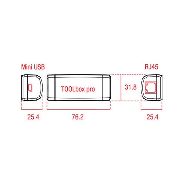 TOOLbox pro konfigureringsenhet för LED-drivare