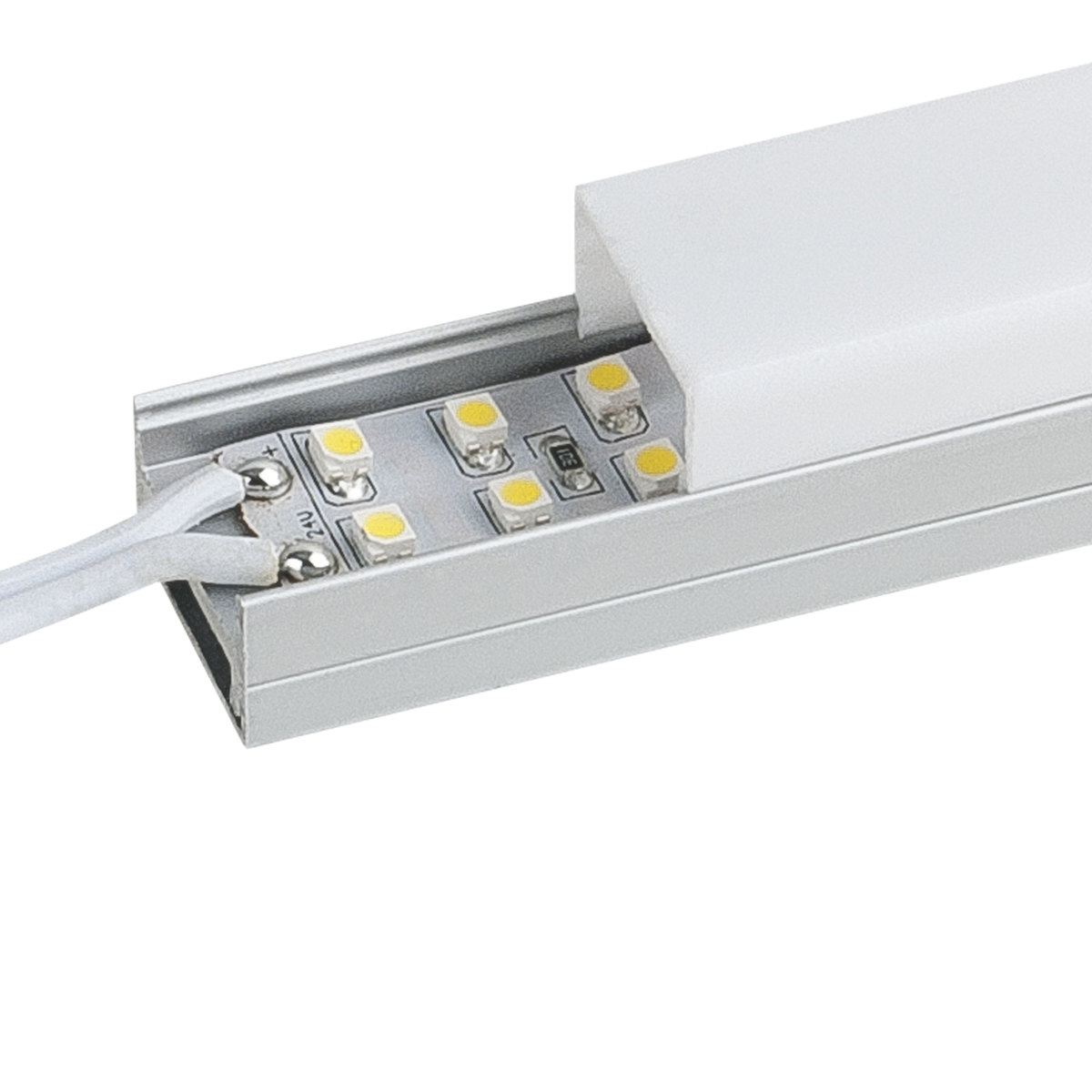 Profile Pro 11 Surface, utanpåliggande aluminiumprofil för LED-slinga, 2 m
