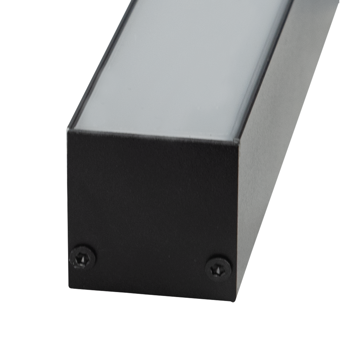 Profile Pro 25 Surface, utanpåliggande aluminiumprofil för LED-slinga, 2 m, svart