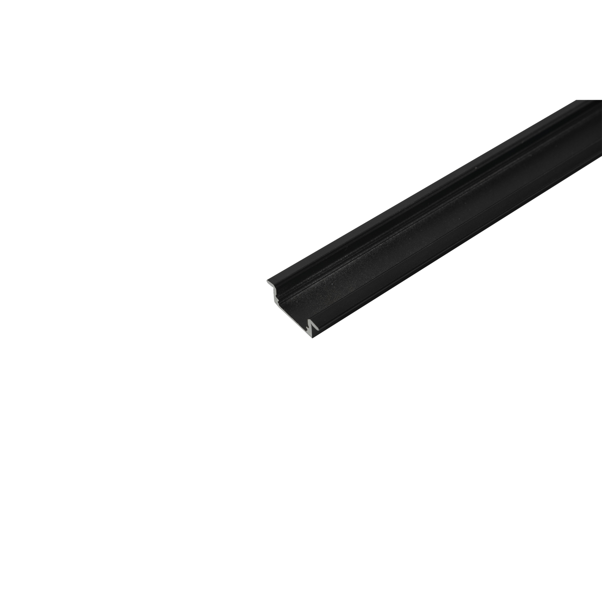 Profile Pro 1 Recessed, infälld aluminiumprofil för LED-slinga, 2 m, svart