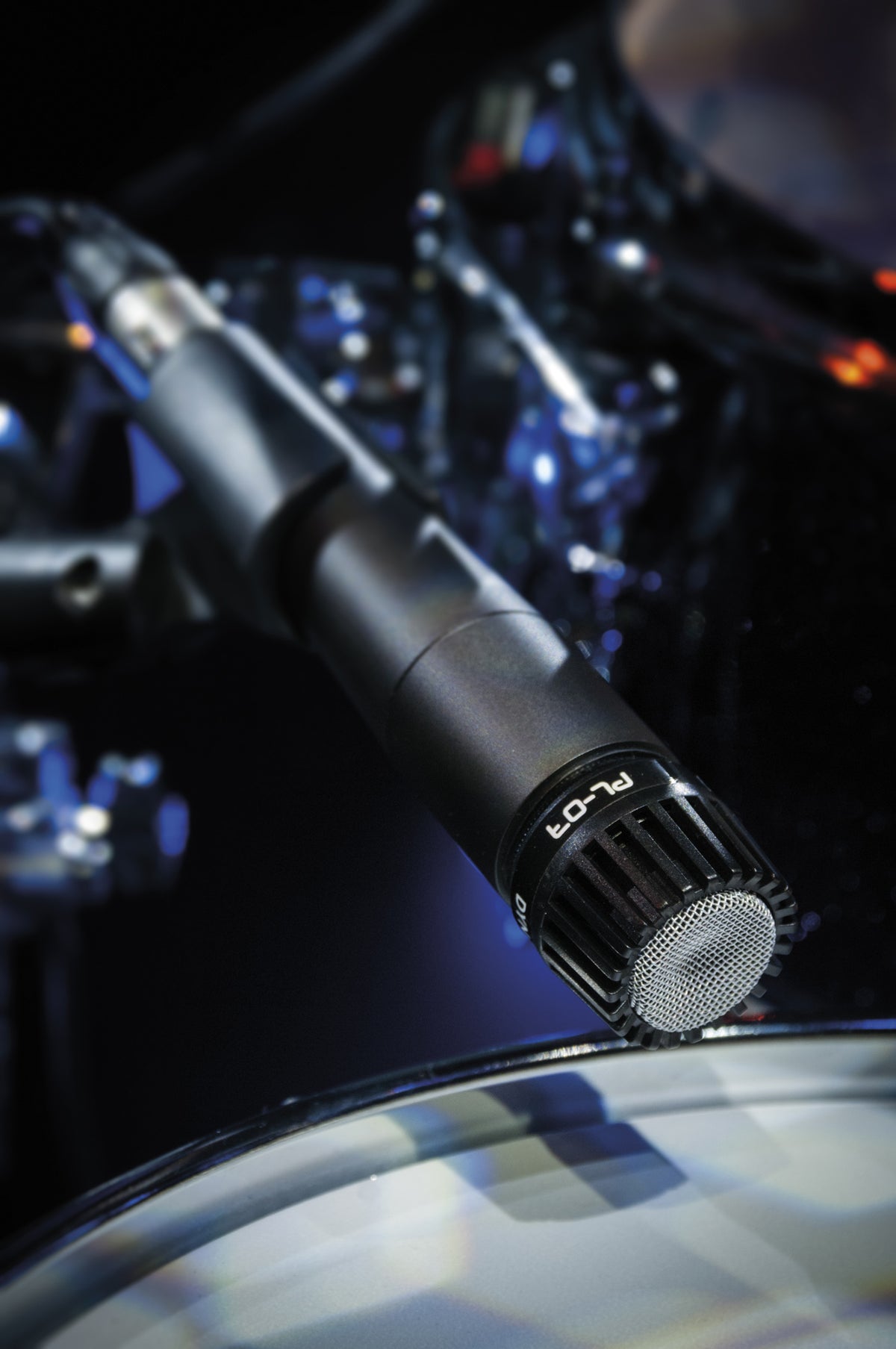 PL-07 dynamisk instrumentmikrofon, svart
