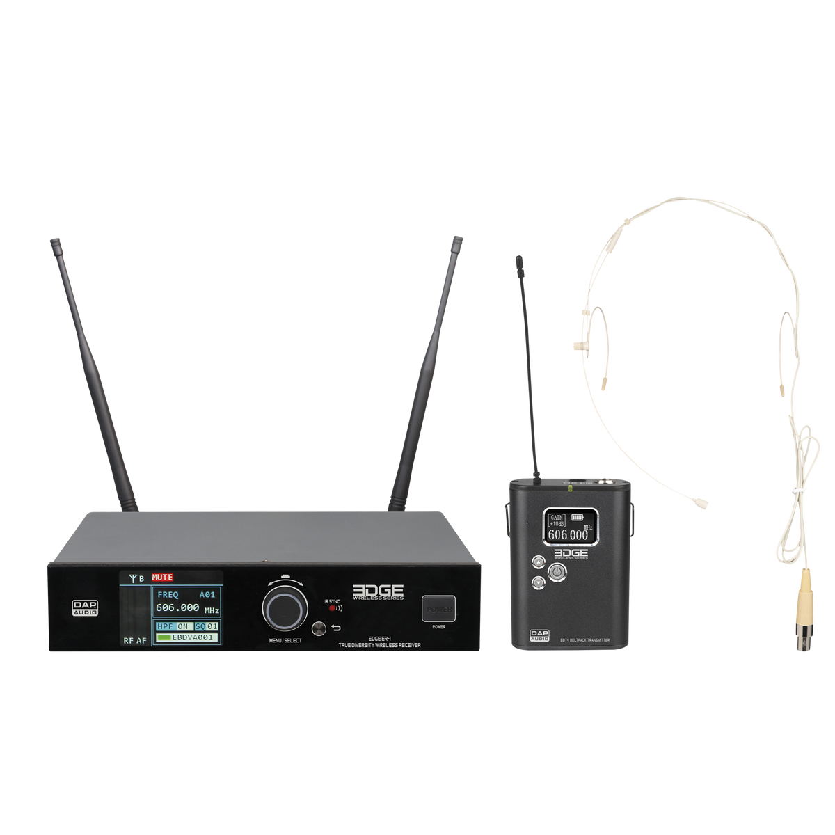 EDGE EBS-1 trådlöst set med bältessändare, 610–670 MHz