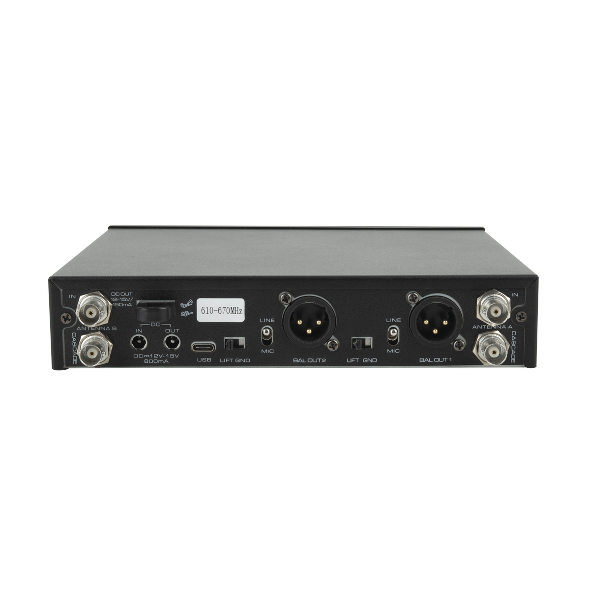 EDGE EHS-2 trådlöst set med två handmikrofoner, 610–670 MHz
