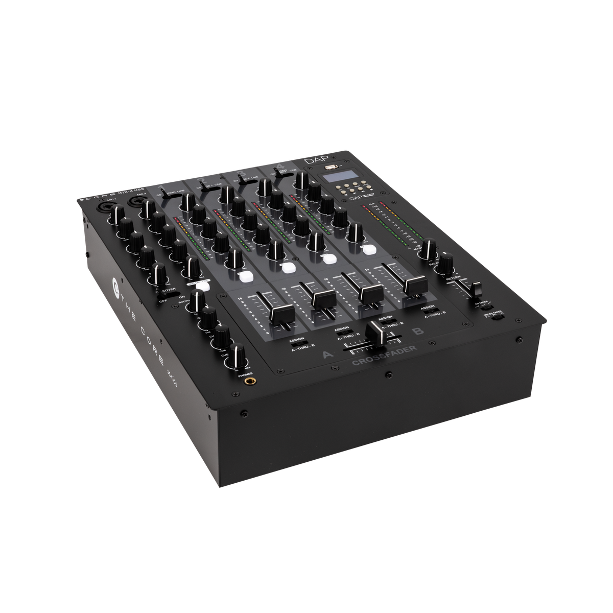 CORE MIX-4 USB 4-kanalig DJ-mixer med USB-gränssnitt