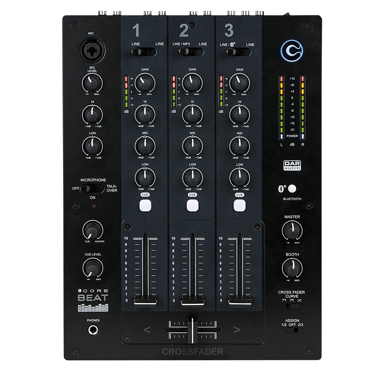 CORE Beat 3-kanalig DJ-mixer