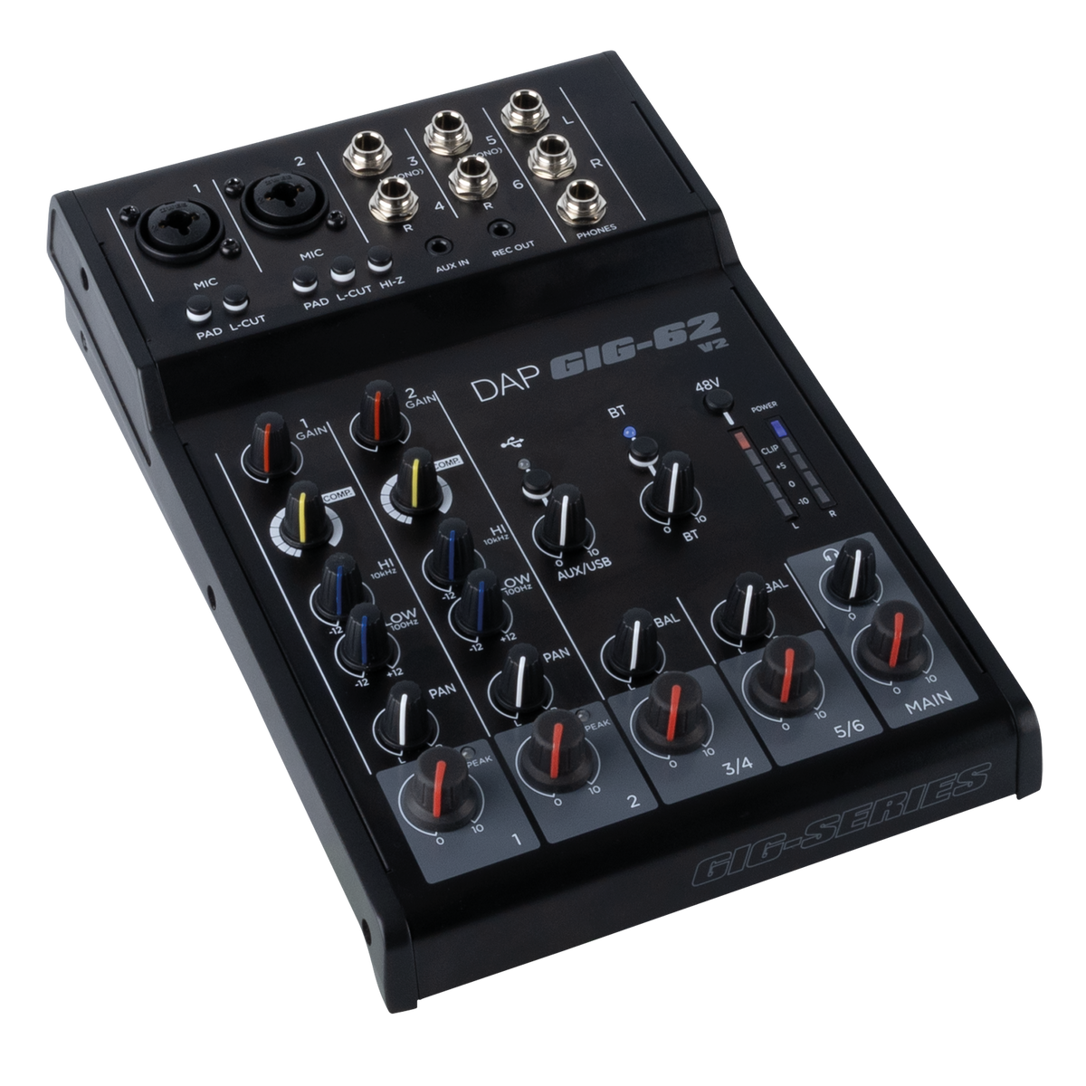 GIG-62 V2 analog 6-kanalsmixer