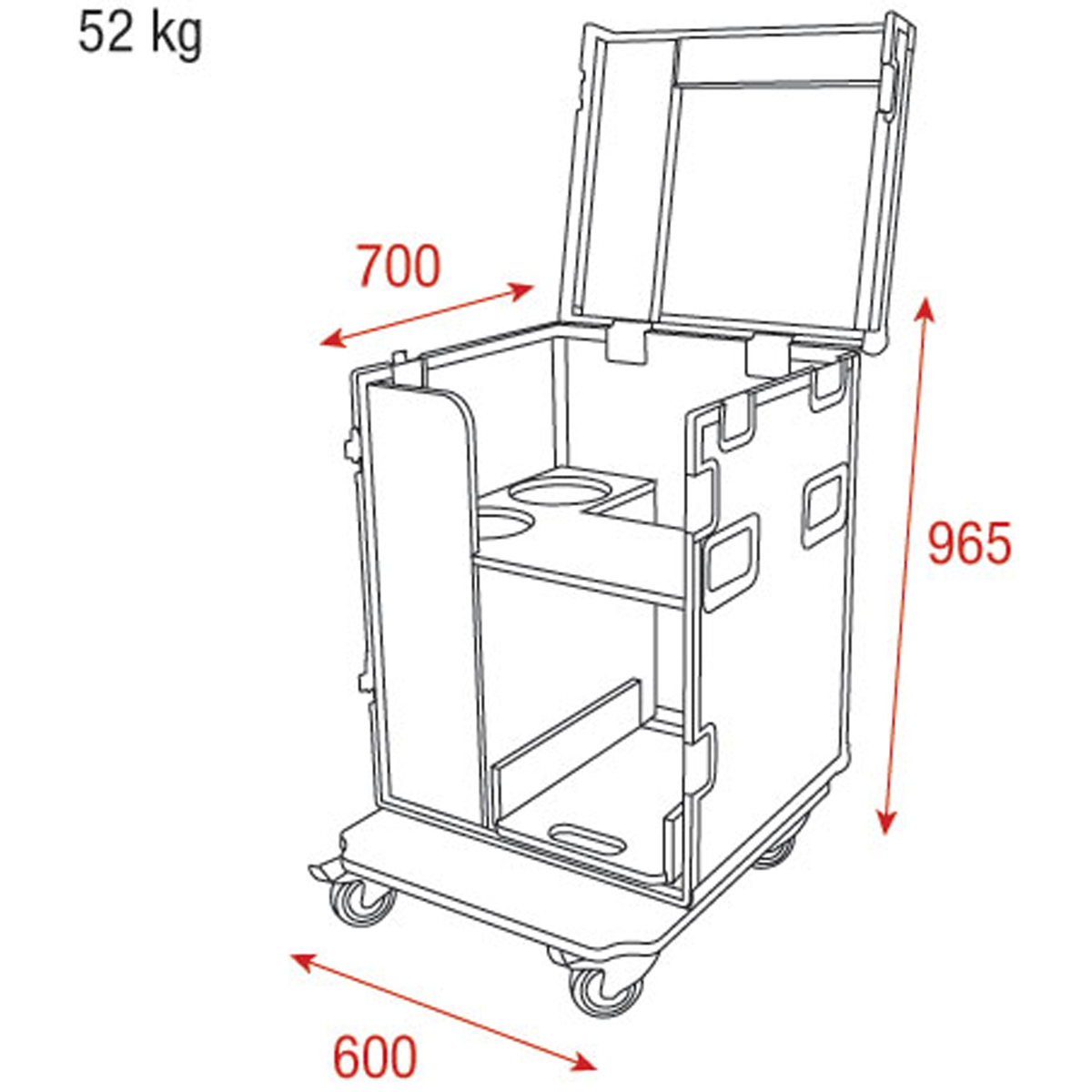 Flightcase för Mistique, Premium Line
