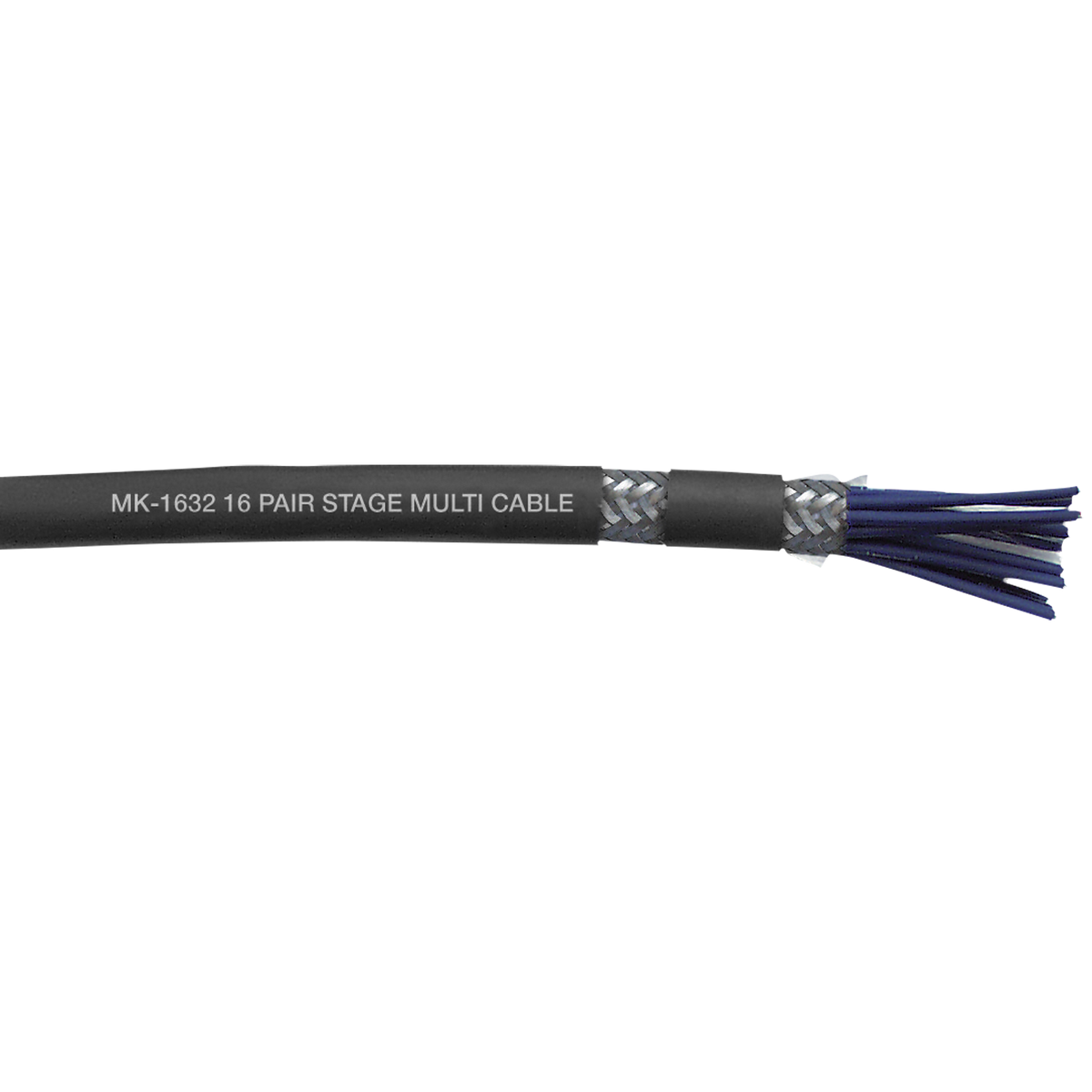 MK-1632 Pro-Core multicorekabel 16 par, dubbelskärmad, svart, per meter