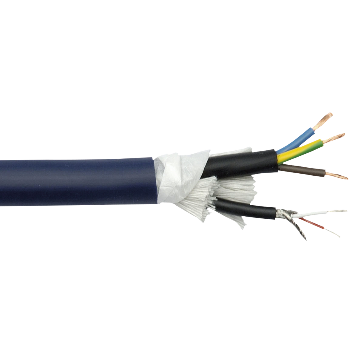 PMC-216 kombikabel ström/signal, mörkblå, per meter
