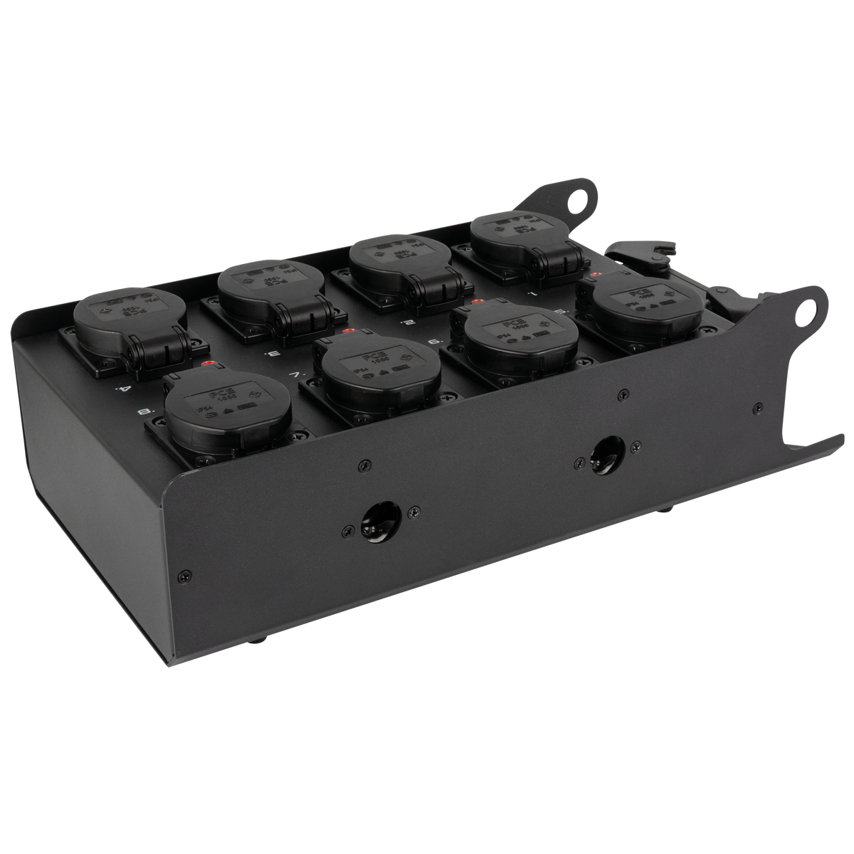 PowerCore 1m.8s breakoutbox, Multipin H16 in till 8 × Schuko