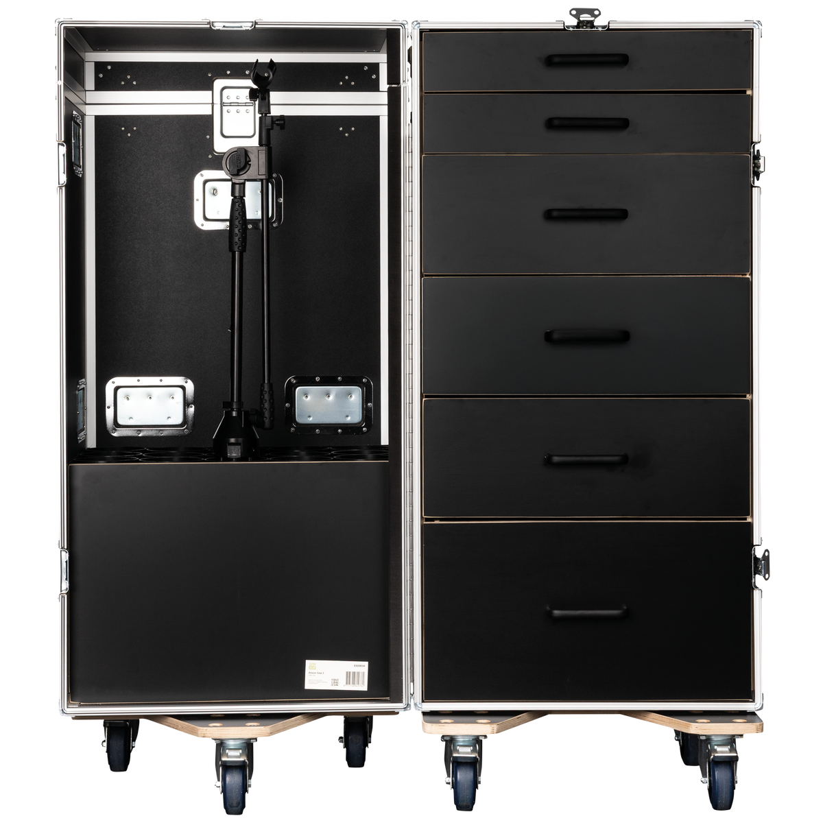 Drawer Case 3 med 6 lådor och plats för 15 mikrofonstativ