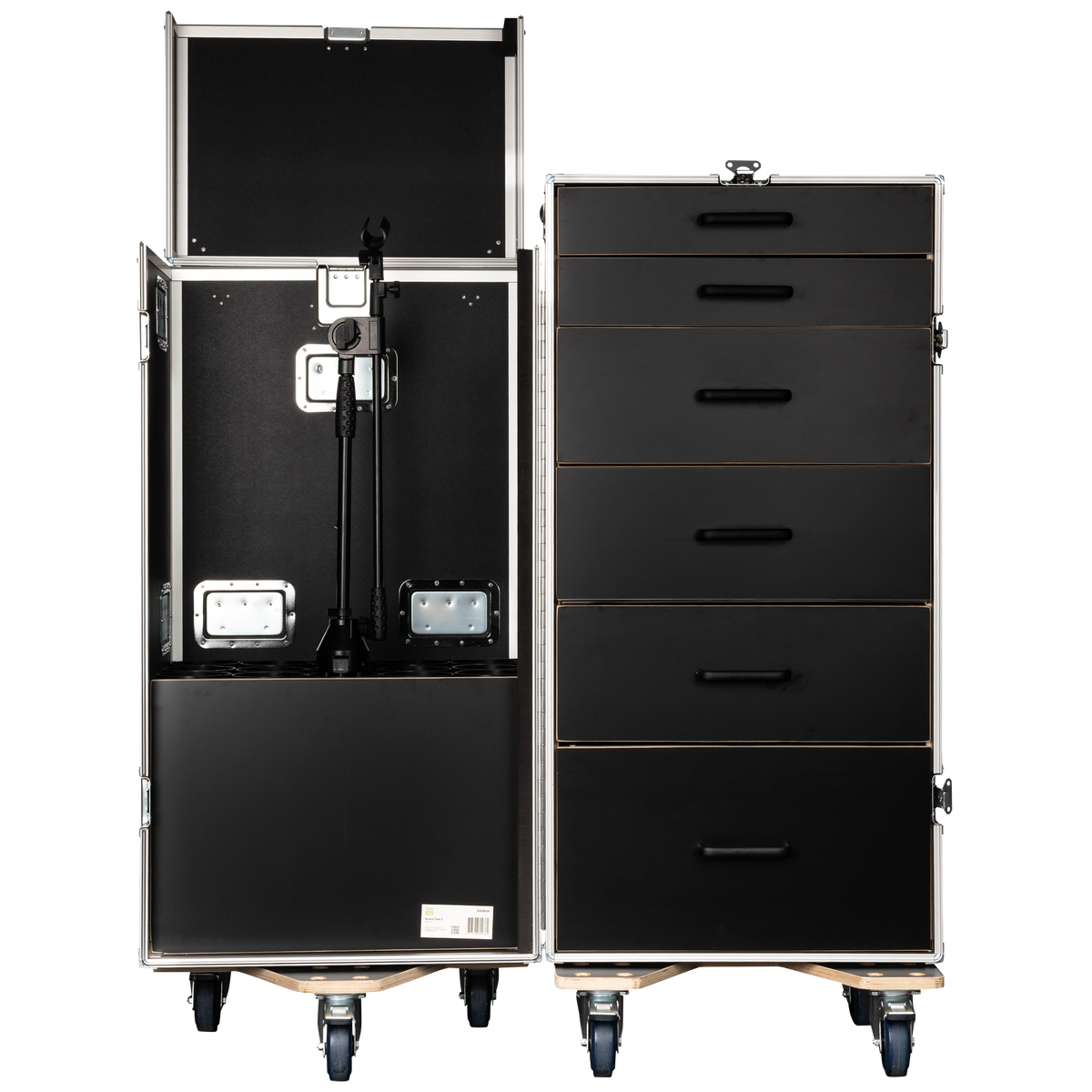 Drawer Case 3 med 6 lådor och plats för 15 mikrofonstativ