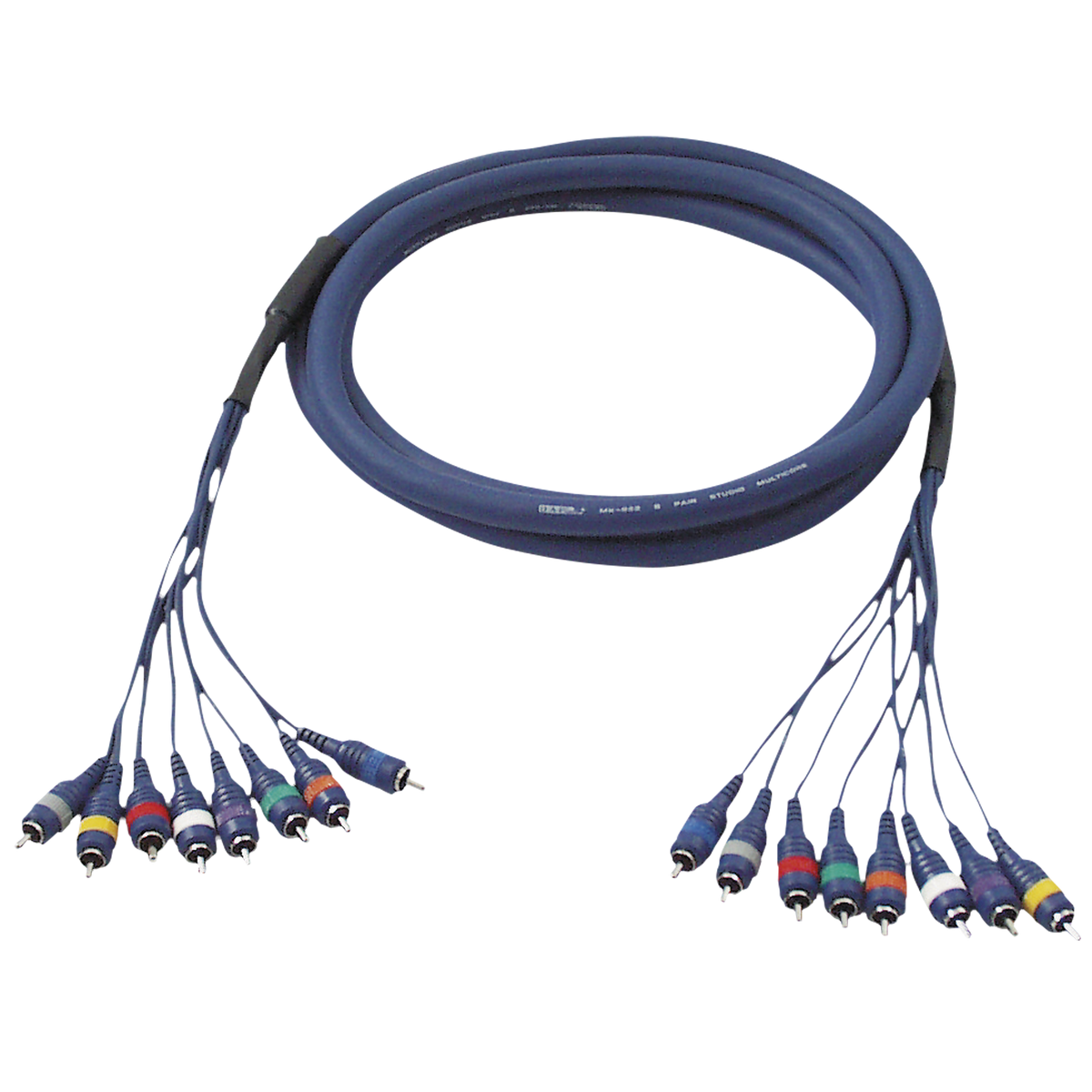 Studiosnake 8 × RCA hane till 8 × RCA hane, 6 m