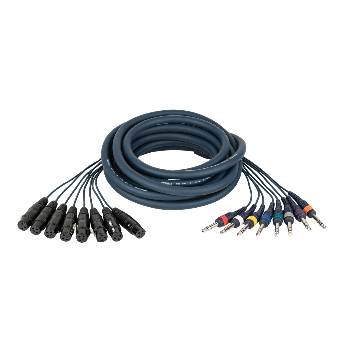 Studiosnake 8 × XLR hona till 8 × teleplugg stereo, 3 m