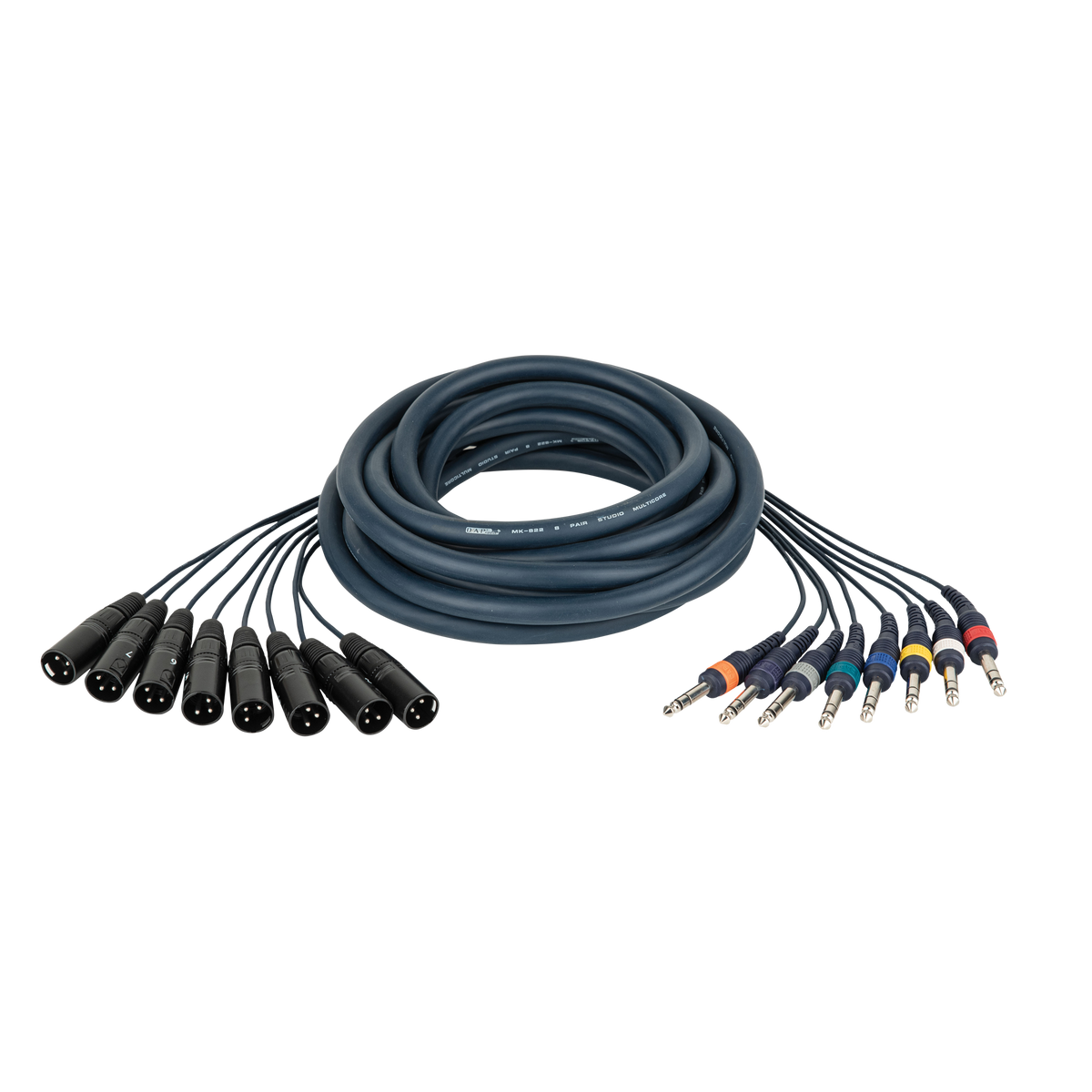 Studiosnake 8 × XLR hane till 8 × teleplugg stereo, 6 m