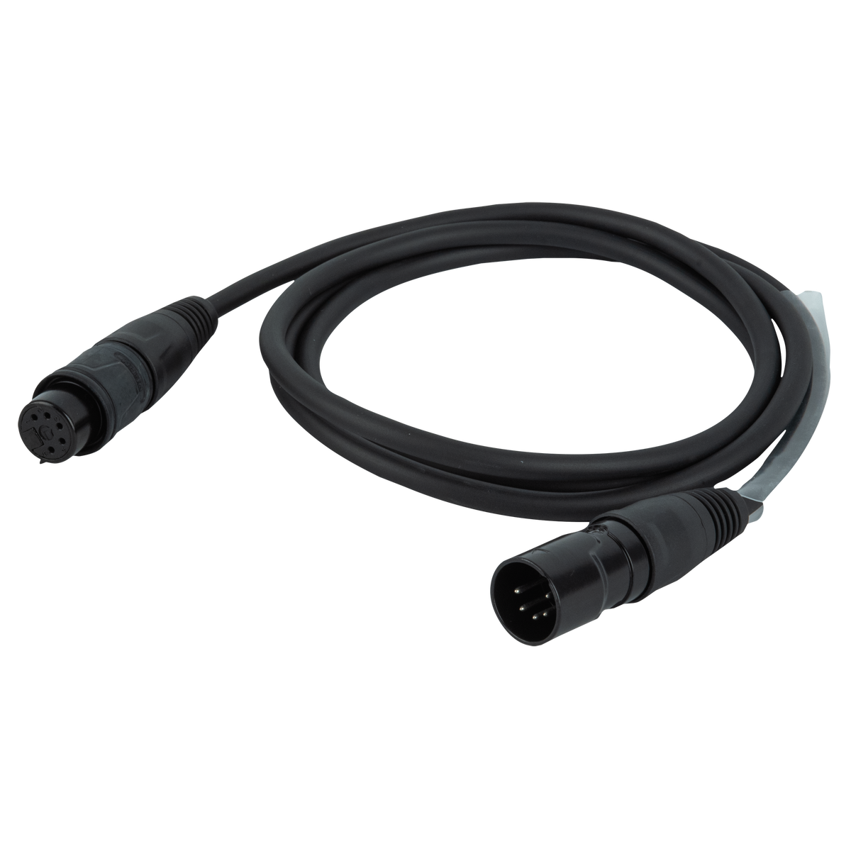 DMX/AES-EBU-kabel XLR 5-polig hane till XLR 5-polig hona, Rean RCX5, IP65, 0,75 m