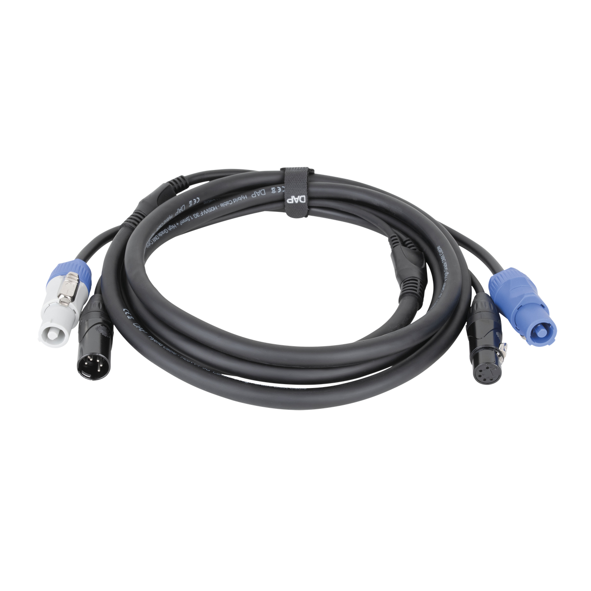 Hybridkabel Power Pro och XLR 5-polig, DMX/ström, 6 m