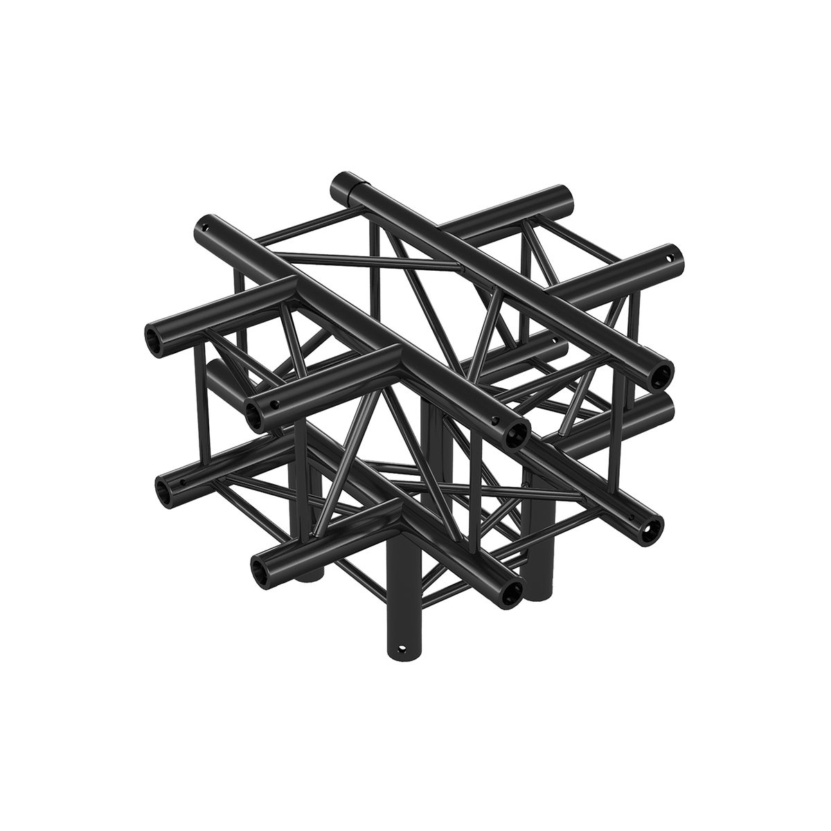 Pro-30 Square Heavy Duty G-truss, kors + ned 5-vägs, svart