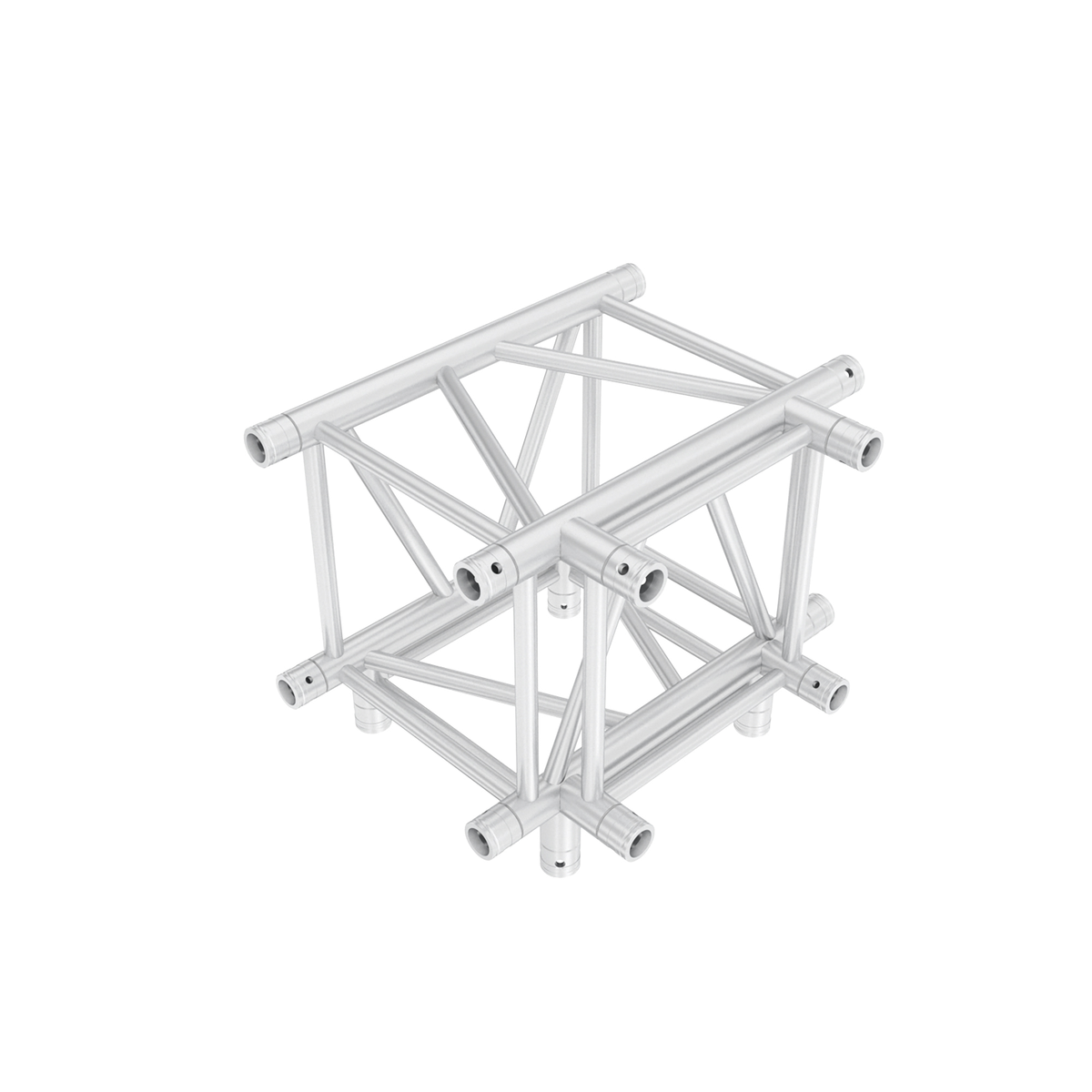 Pro-40 Square Heavy Duty G-truss, T-kors + ned 4-vägs, silver